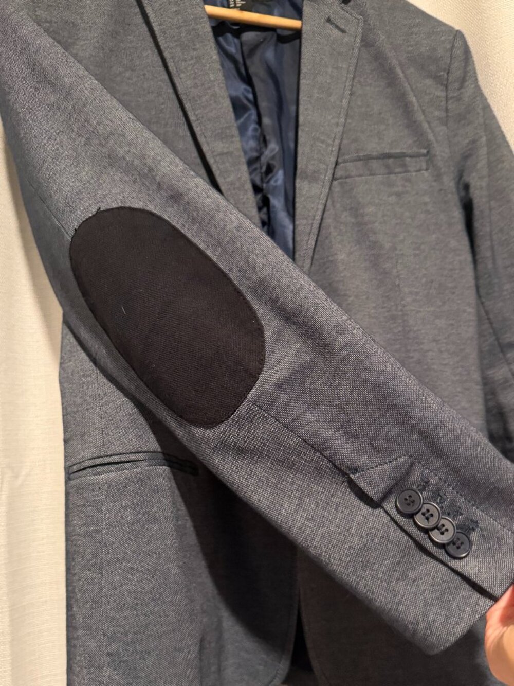 H&M Grey Tailored Sport Coat 36R - Modern Minimalist Blazer - Picture 6 of 9